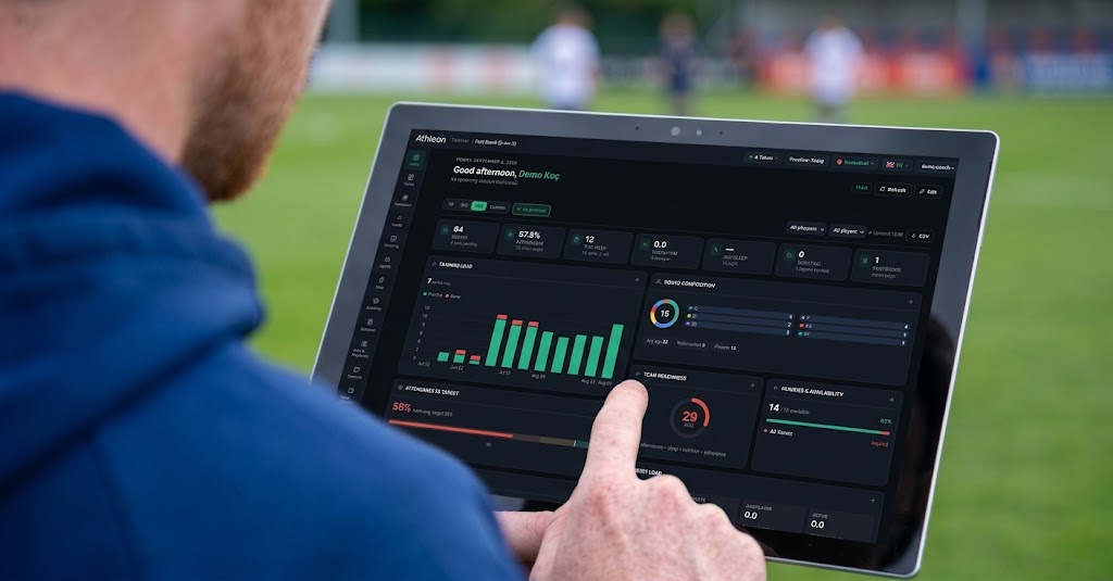 Coach with tablet