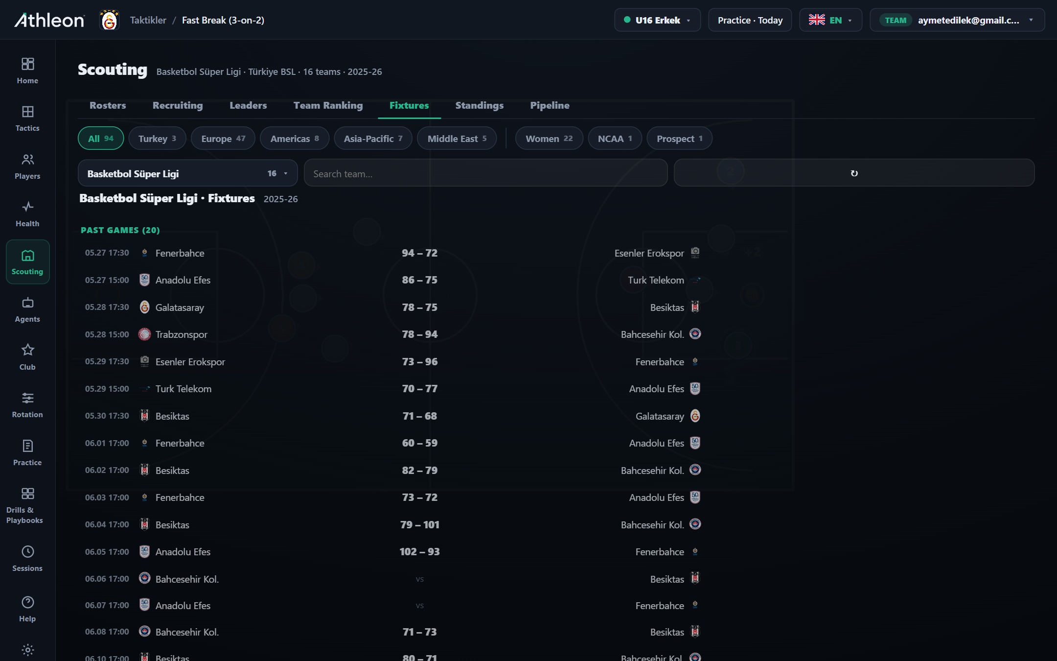 Fixtures & Results